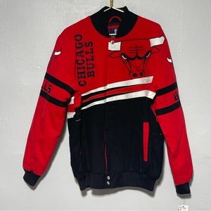 Chicago Bulls NBA Varsity  Bomber Jacket Men’s Size Large New